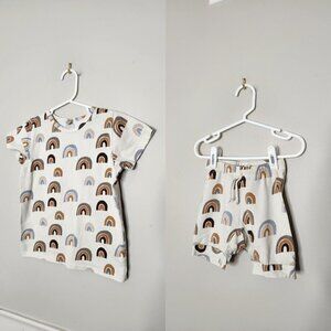 GUS + STEEL Rainbow Shorts Pajamas